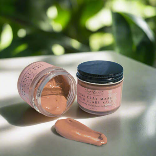Pink Clay Mask with Clary Sage